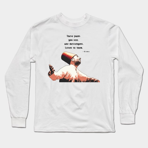 Sufi poetry Long Sleeve T-Shirt by boholoc0